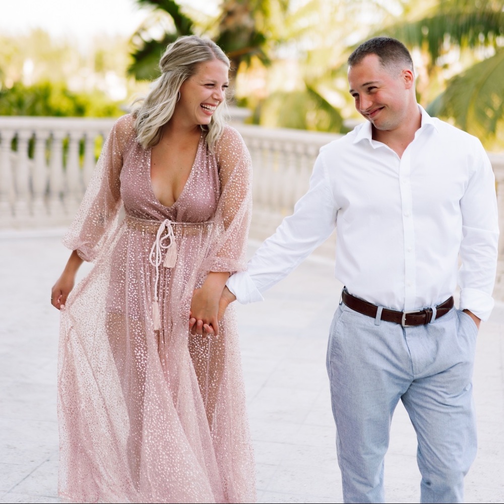 Lucky Star Rose Gold Glitter Gown